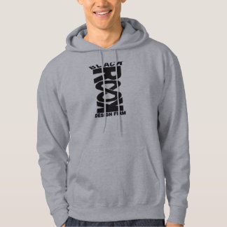 Sweat - shirt à capuche noir d'entreprise de
