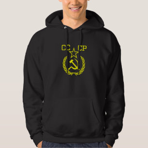 Sweat - shirt à capuche noir du sport communiste 