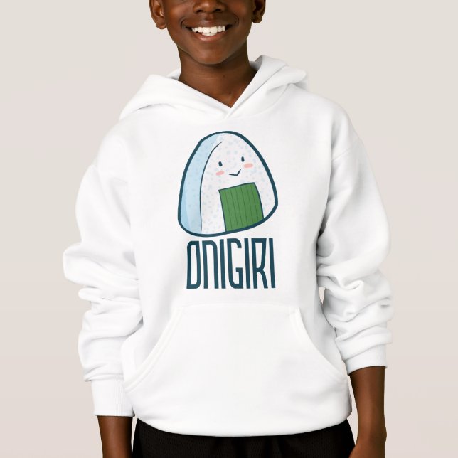 Sweat - shirt à capuche Onigiri (Devant)