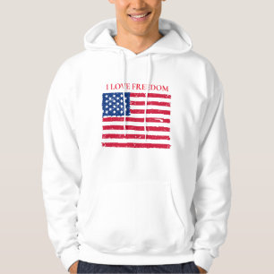Sweat - shirt à capuche patriotique masculin