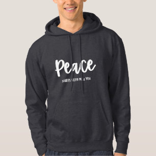 SWEAT - SHIRT À CAPUCHE PEACE