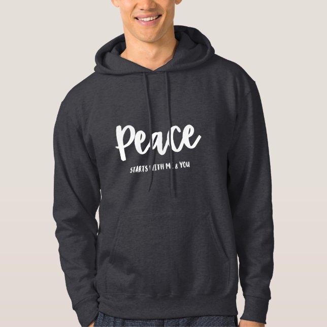 SWEAT - SHIRT À CAPUCHE PEACE (Devant)