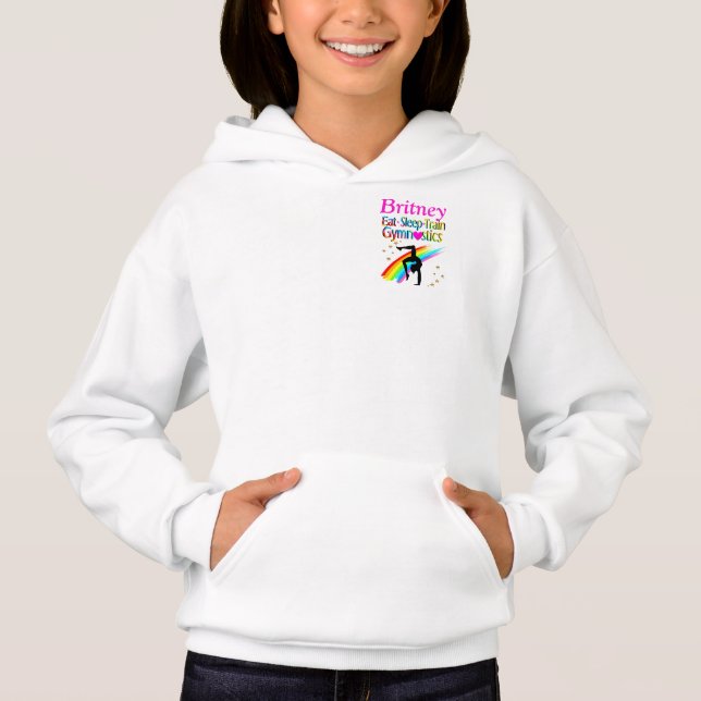 SWEAT - SHIRT À CAPUCHE PERSONNALISÉ GYMNASTIQUE E (Devant)
