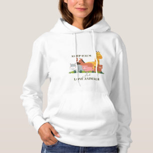 Sweat - shirt à capuche Poster de animal doux et c