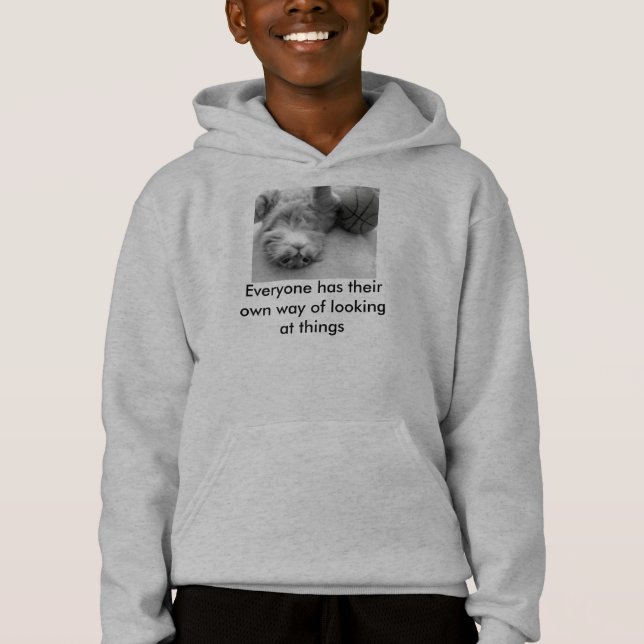 sweat - shirt à capuche pour de nouveau à l'école (Devant)