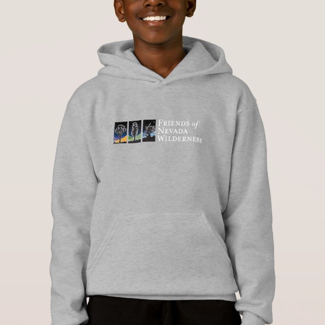 Sweat - shirt à capuche pour enfants (logo ciel fo (Devant)