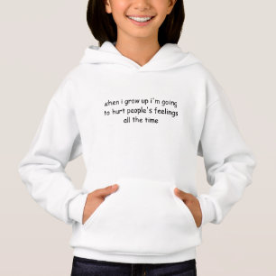 sweat - shirt à capuche pour votre fille terrible