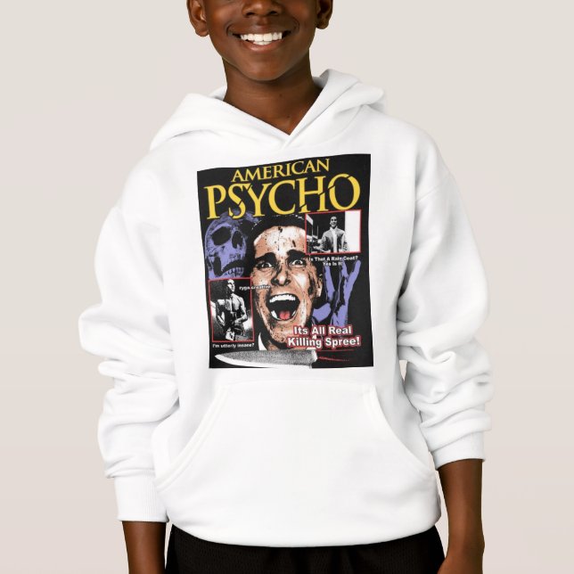 Sweat - shirt à capuche psycho (Devant)