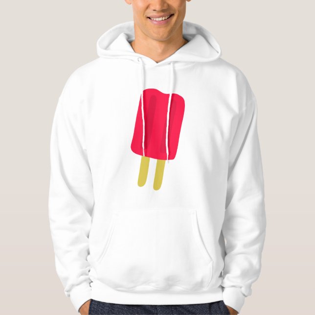 Sweat - shirt à capuche Red Popsicle Mens (Devant)