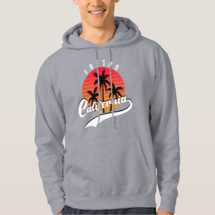 Sweat - shirt à capuche rétro gris frais