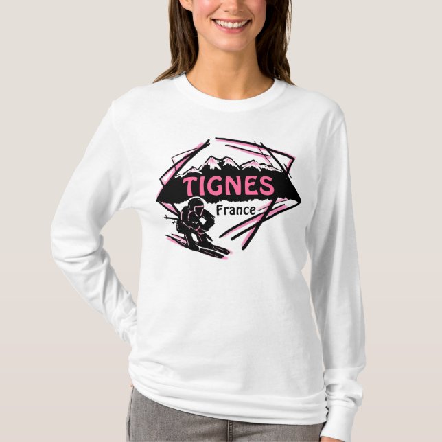 Sweat - shirt à capuche rose de dames d'art de (Devant)