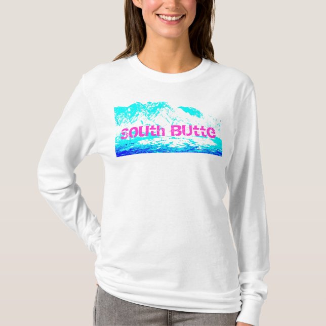 Sweat - shirt à capuche rose et bleu de butte du (Devant)