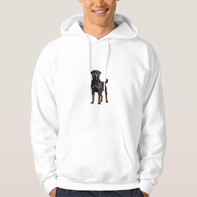 Sweat - shirt à capuche Rottweiler - Conception do (Devant)
