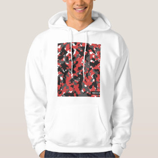 Sweat - shirt à capuche rouge de technologie de