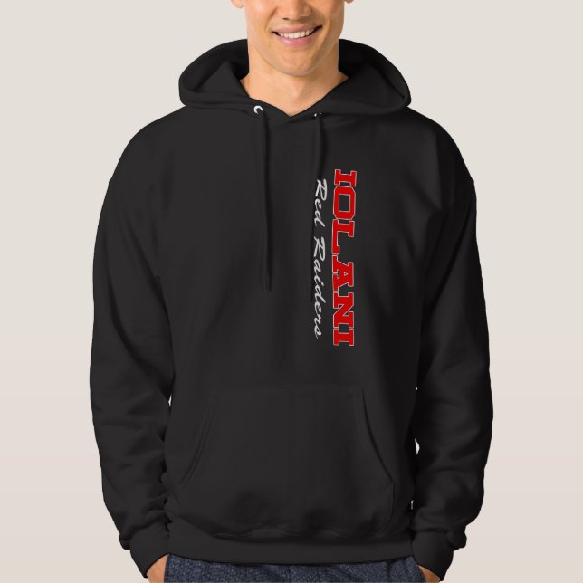 Sweat - shirt à capuche rouge de voleurs d'Iolani (Devant)