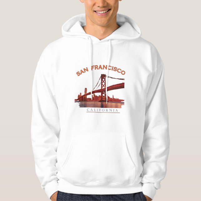 sweat - shirt à capuche "SAN FRANCISCO" (Devant)