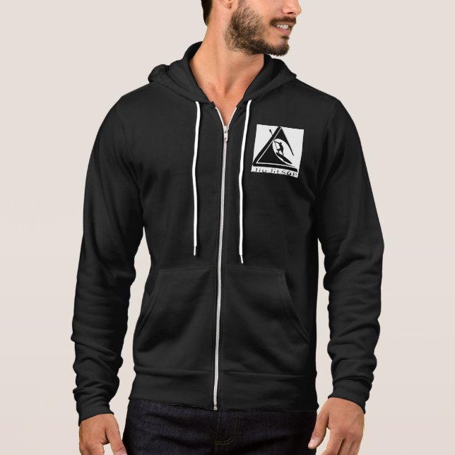 Sweat - shirt à capuche sans manche par JiuJitsup™ (Devant)