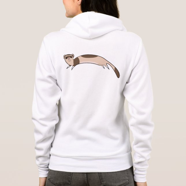 Sweat - shirt à capuche sautant de furet (Dos)