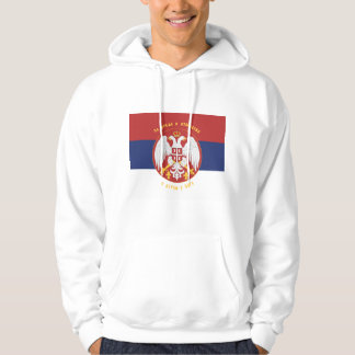 Sweat - shirt à capuche serbe du Drapeau Srpska Za