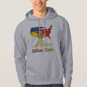 Sweat - shirt à capuche sicilien des racines améri