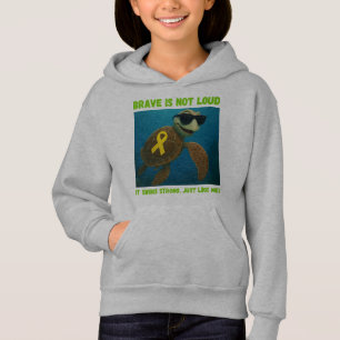 Sweat - shirt à capuche silencieux de la tortue de