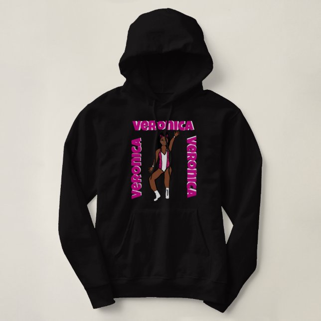 Sweat - shirt à capuche Spark U rose #1 (Design devant)