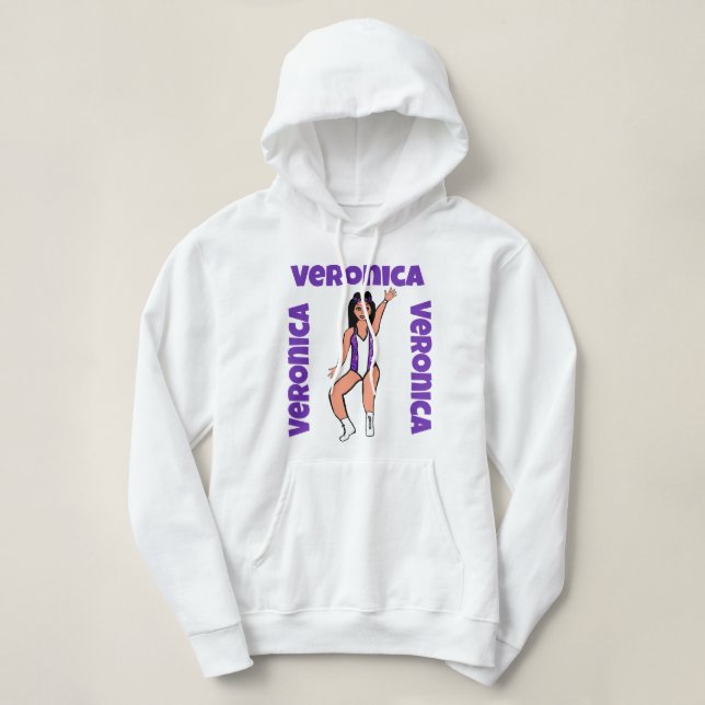Sweat - shirt à capuche Spark U violet #2 (Design devant)