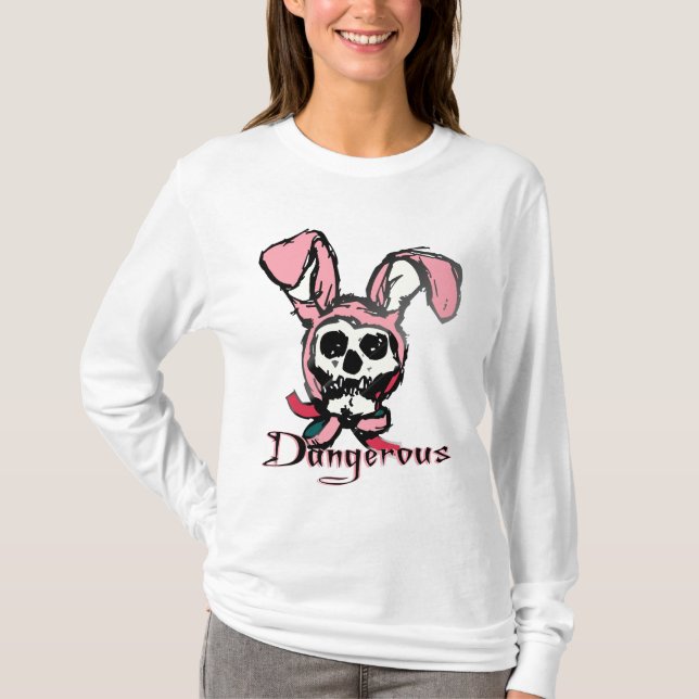 Sweat - shirt à capuche squelettique de lapin (Devant)