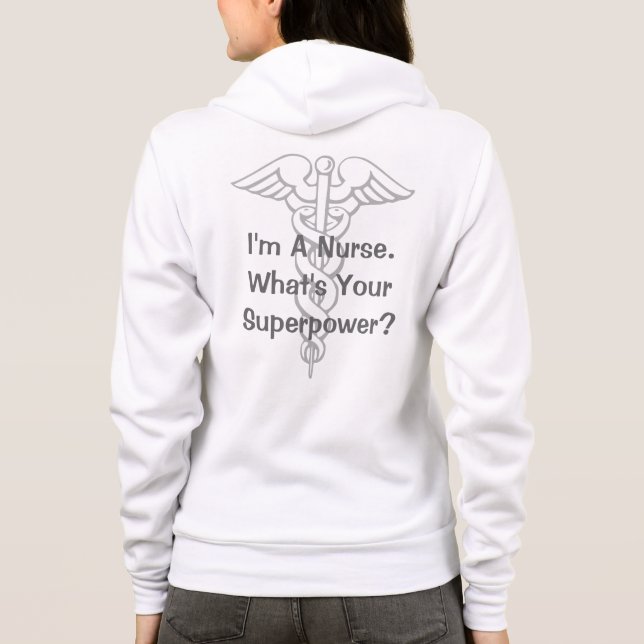 Sweat - shirt à capuche superbe d'infirmière avec (Dos)
