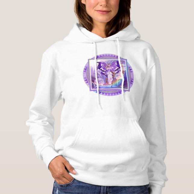 Sweat - shirt à capuche T-shirt Purple Sun Fairy (Devant)