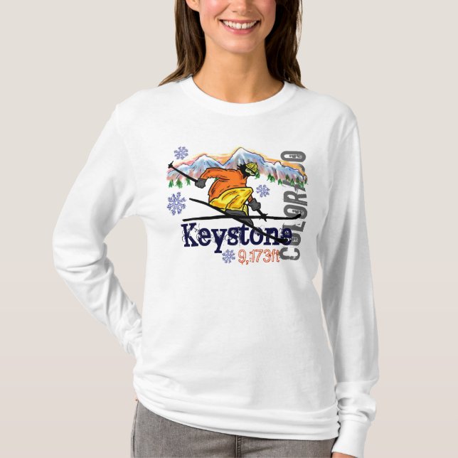 Sweat - shirt à capuche trapézoïdal de ski (Devant)