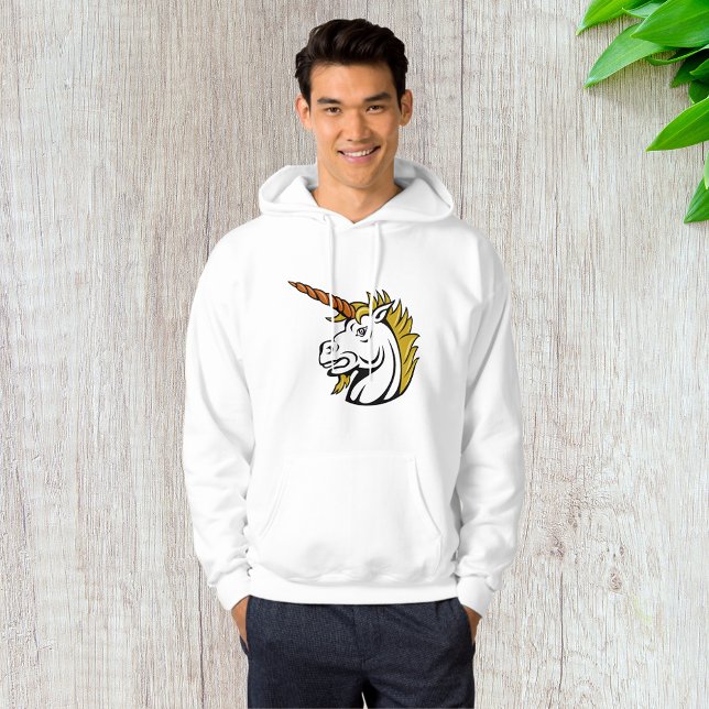 Sweat - shirt à capuche Unicorn Mens en colère (Créateur téléchargé)