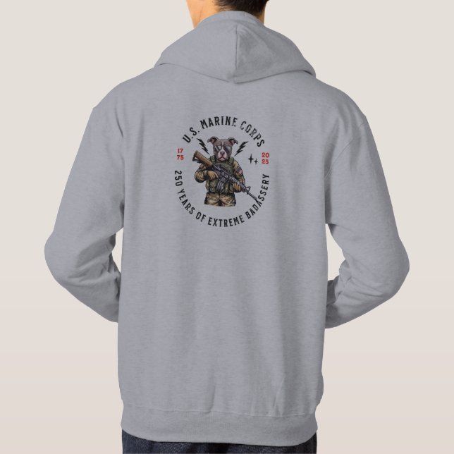 SWEAT - SHIRT À CAPUCHE USMC (Dos)