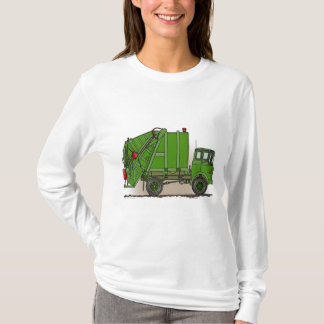 Sweat - shirt à capuche vert de dames de camion à
