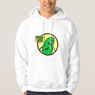 Sweat - shirt à capuche vert de logo de Weenii