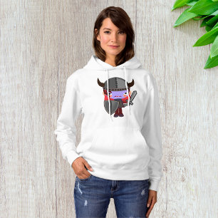Sweat - shirt à capuche viking violette Vampire