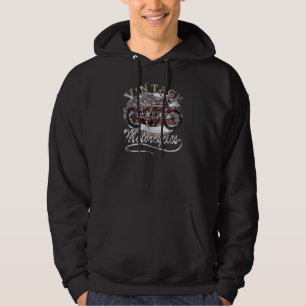 Sweat - shirt à capuche vintage de moto