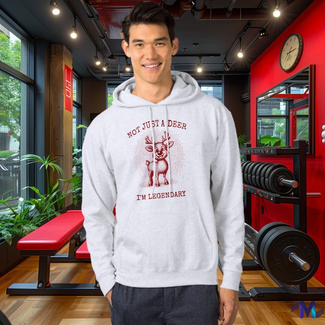 Sweat - shirt à capuche vintage Reindeer - Bourgog (Créateur téléchargé)