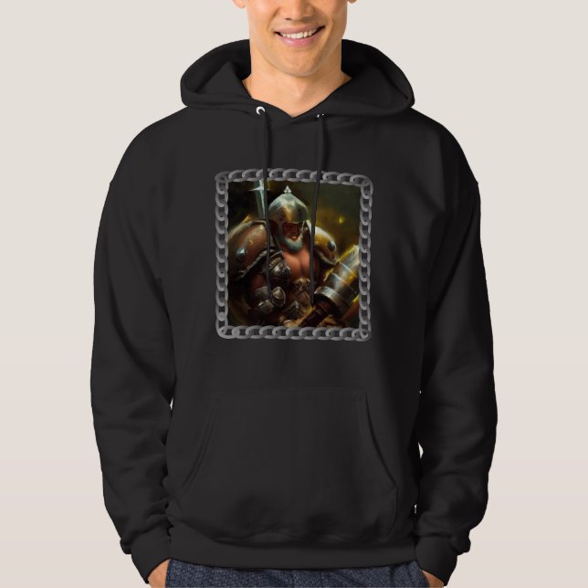 Sweat - shirt à capuche Warrior Dwarf (Devant)