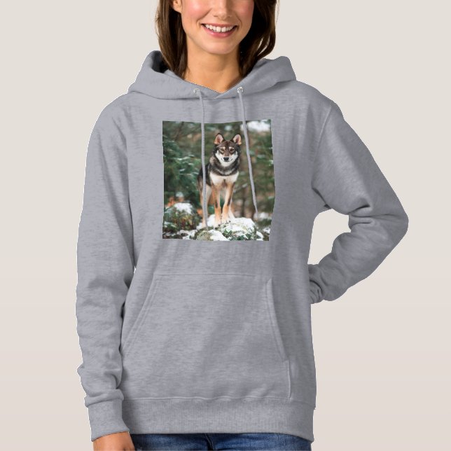 Sweat - shirt à capuche Wolfdog (Devant)