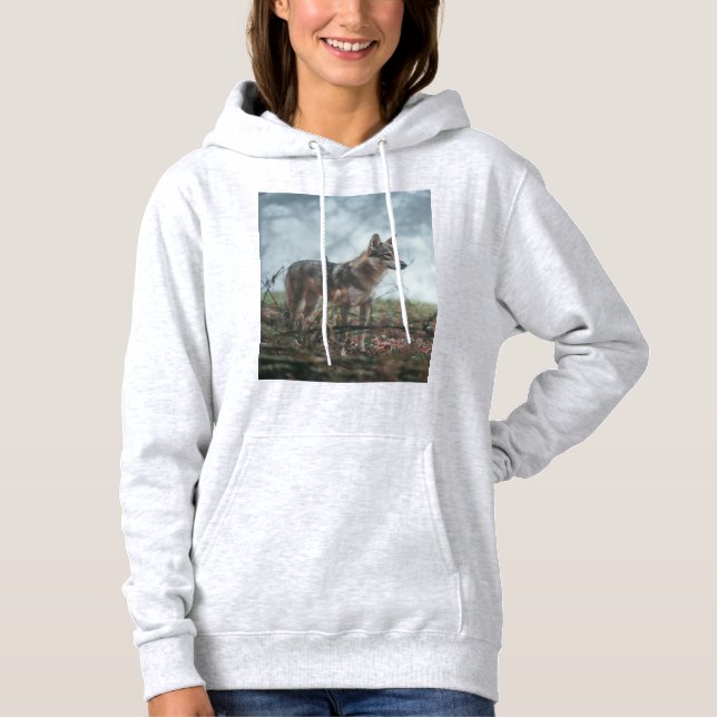 Sweat - shirt à capuche Wolfdog (Devant)