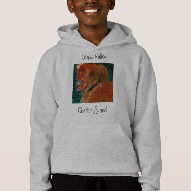 Sweat - shirt à capuche Zach d'art de chien de (Devant)