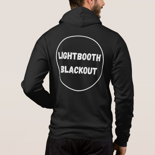 Sweat - shirt à capuche zip Blackout Lightbooth (Dos)
