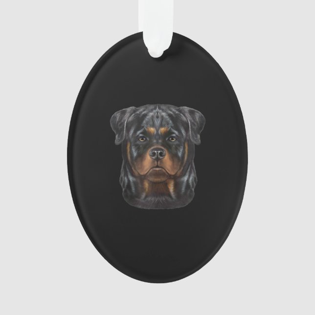 Sweat - shirt à capuche Zip Face Chien Rottweiler (devant)
