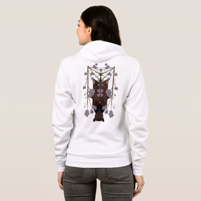 Sweat - shirt à capuche Zip Fox volant (Dos entier)