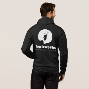 Sweat - shirt à capuche Zip noir et blanc Astro