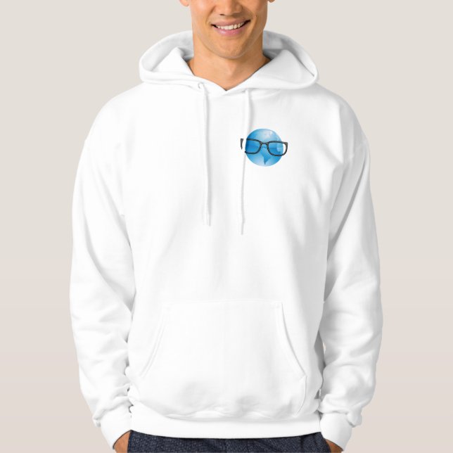 Sweat - shirt à capuche Zip Up du troupeau nerd (Devant)