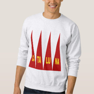 Sweat shirt cendre pour homme CATALUNA