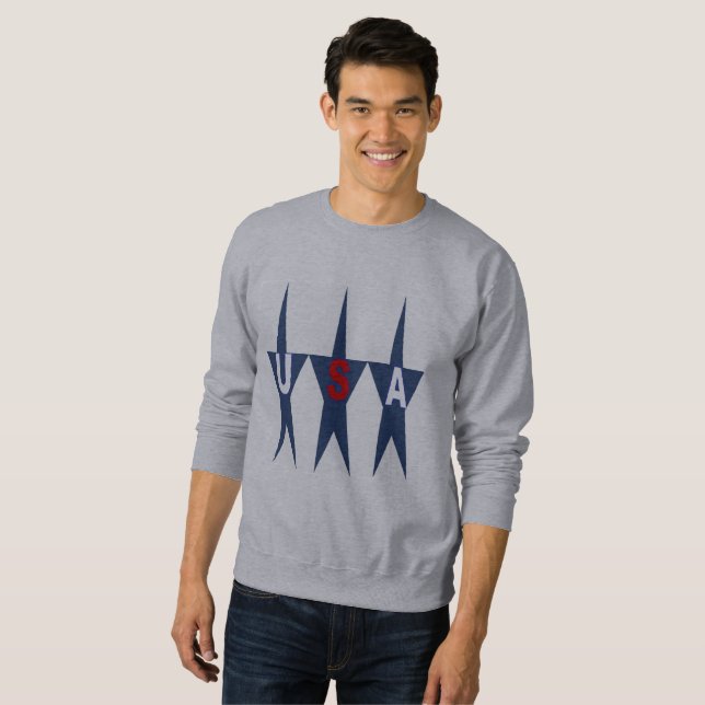 SWEAT SHIRT  DE BASE   TOP   DESIGN  USA (Devant entier)
