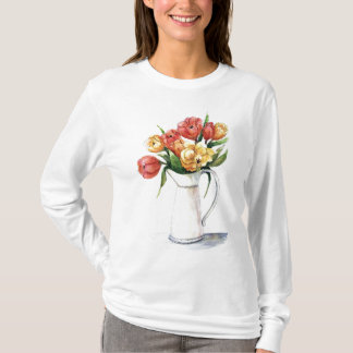 Sweat shirt de tulipes